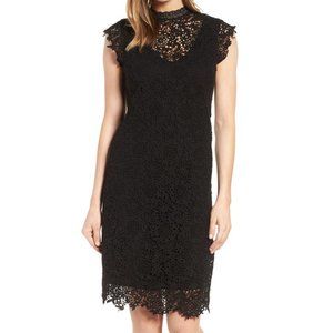 Cap Sleeve Lace Sheath Dress